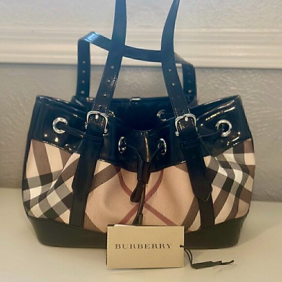 Authentic Burberry Small Canterbury Tote - Like New Condition with Tags - Picture 1 of 7